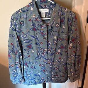 Appleseed's Blue Floral Jacket